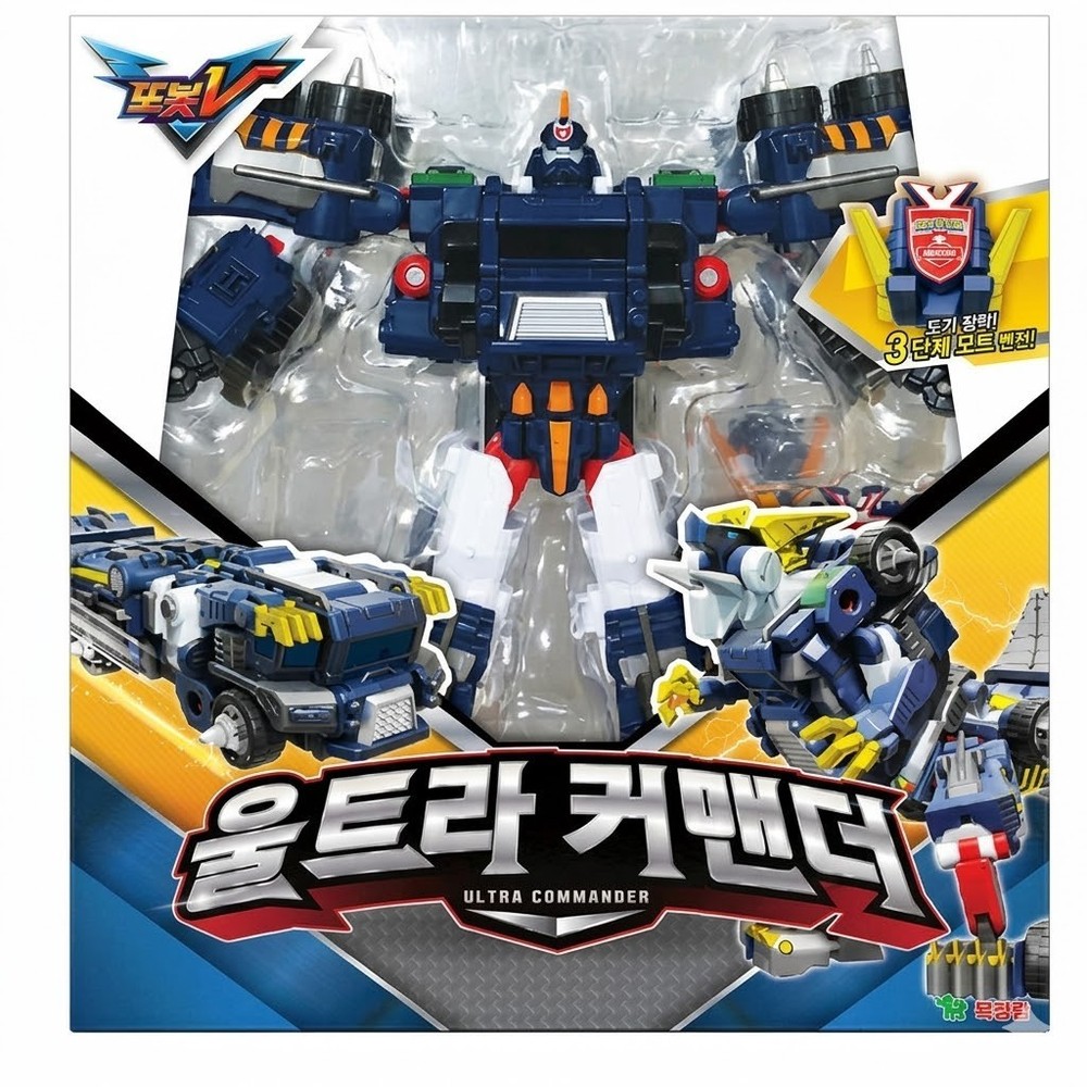 TOBOT V Ultra Commander Beast Dino Transforming Robot Car Toy Authentic K-TOY