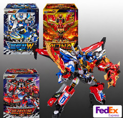 Metal Cardbot W Blaion Blue Cop W Ignix Grand Blue Leon Robot Figure Set 2026