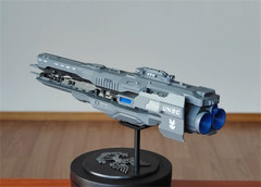Halo 4 UNSC Resin sci-fi Spaceship Model Resin Spacecraft Figure Handmade Toy