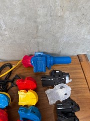 Massive 13 lb Beyblade Lot Metal Fusion Burst Parts Launchers Accessories