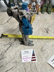 Transforming Toy Gray & Blue Robot #2 TRANSFORMER Figure Helicopter Warbotron