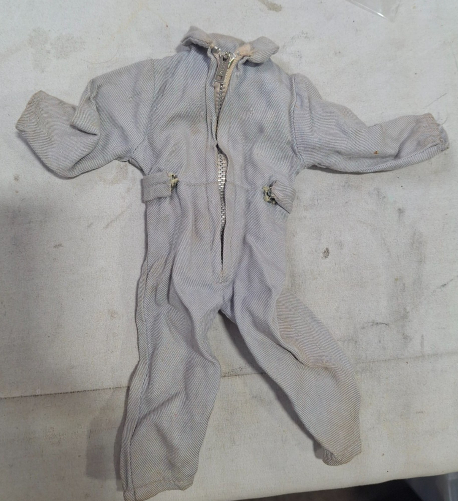 Vintage Hasbro Hong Kong GI Joe Gray Pilot Jumpsuit for 12″ Figures NJ-117