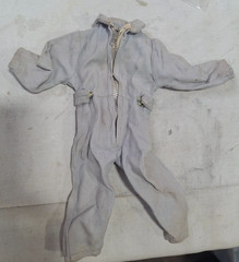 Vintage Hasbro Hong Kong GI Joe Gray Pilot Jumpsuit for 12″ Figures NJ-117