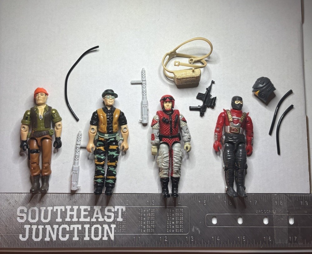 Vintage GI Joe Cobra Lot Action Figures w/Accessories Hasbro 80s & 90s