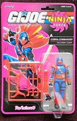 Super7 G.I. Joe Ninja Force Snake Eyes & Cobra Commander ReAction+ Target Lot