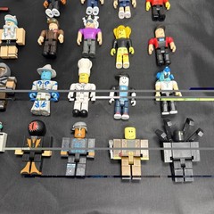 ROBL0X Action Figures Mixed Lot Of 19 Characters Plus Parts And Accessories