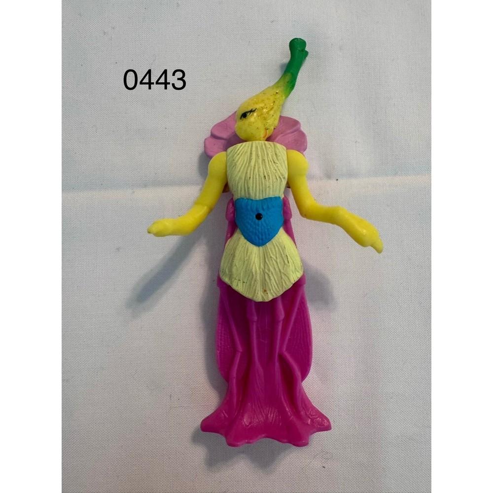 Vintage Kenner Rose Petal Place Iris Figure 1984 Flower Doll Yellow Purple 0443