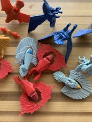 1986 Kenner Vintage Silverhawks Action Figure Accessory Lot Of 12 Birds Weapon!