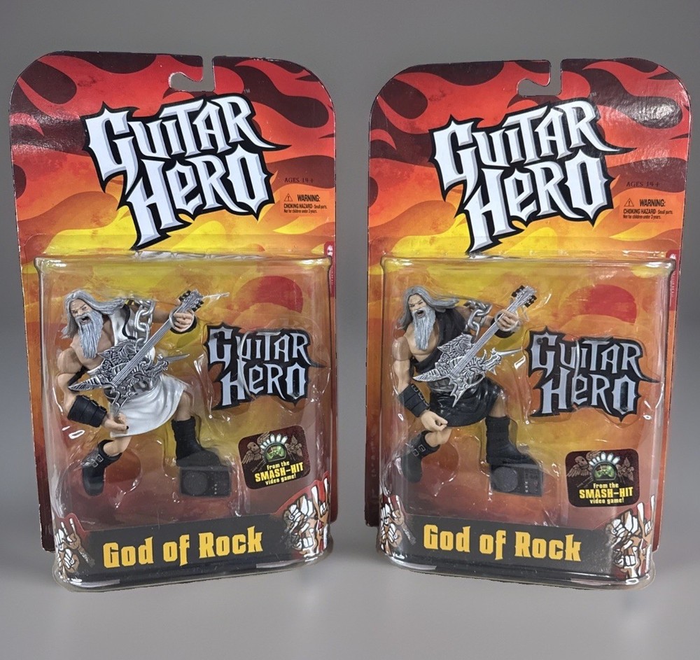 Guitar Hero McFarlane Video Game Action Figures God of Rock Boss Set NOC