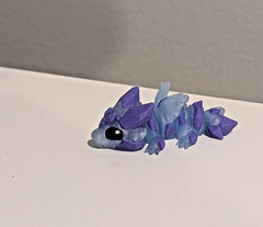 3d printed hatchling dragon flexi articulated 2 inch