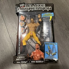 WWE Jakks Deluxe Aggression Series 3 Chris Benoit Figure w/ Crashing Ladder