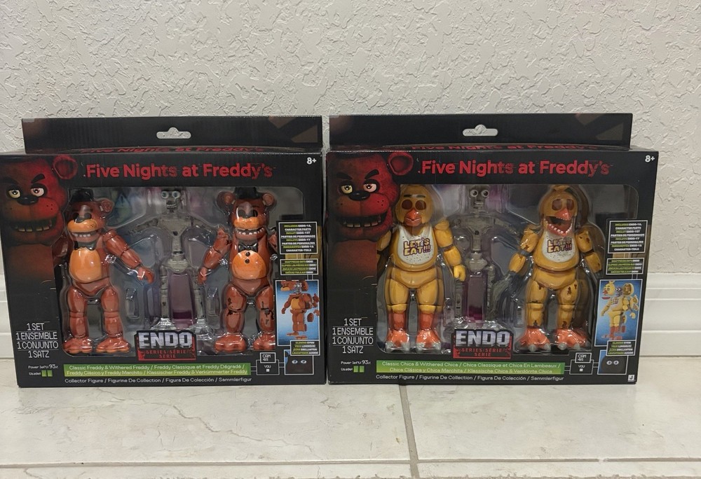FNAF Five Nights at Freddy’s Jazwares Endo Series Withered Chica And Freddy