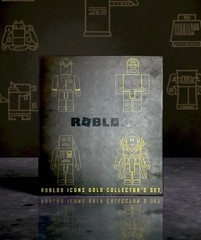 Roblox Icons Gold Collector’s Set with Exclusive Virtual Item Code New Sealed