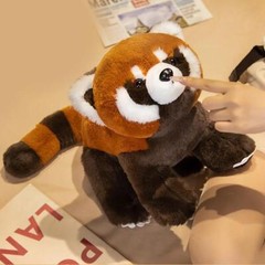 60cm Cute Panda Plushie Toy Lifelike Red Panda Stuffed Animals Raccoon Plush Toy