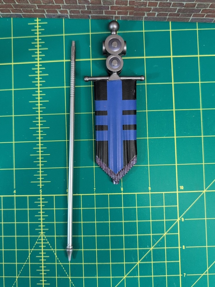 Mythic Legions Four Horsemen Baron Volligar Banner & Shaft “I SHIP DAILY”