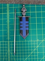 Mythic Legions Four Horsemen Baron Volligar Banner & Shaft “I SHIP DAILY”