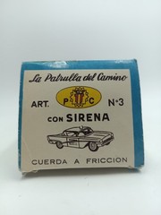 Highway Patrol Car With Box Carlos V Vintage Argentine Bichi No Batmobile Batman