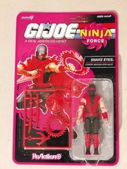 Super7 GI Joe Reaction Ninja Force SNAKE EYES 3.75″ Figure NEW IN HAND UNPUNCHED