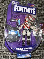 Fortnite Action Figure Triage Trooper 4″ Solo Mode| Panini Holo Triage Trooper