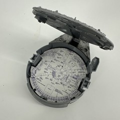 1998 Star Wars 6″ Millennium Falcon Silver Box w/ Blueprint Map Hope Ind.
