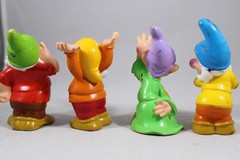 Walt Disney Four 4 Dwarfs Figurines 1989XX/ R6576 Snow White Dwarf incomplete