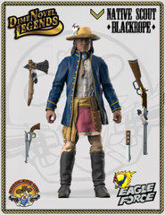 Dime Novel Legends 1:18 scale (4″) old west action figure Native Scout Blackrope