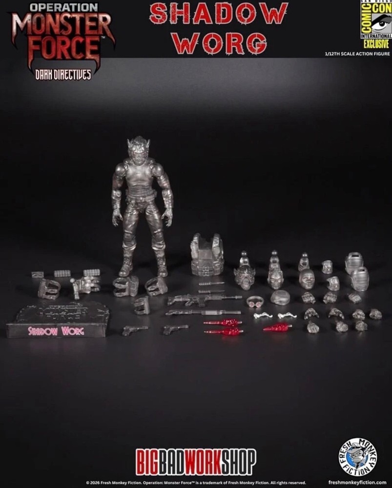 SDCC 2026 Exclusive Big Bad Toy Store Operation Monster Force Shadow Worg SEALED