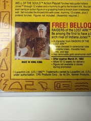 Kenner Raiders of the Lost Ark Indiana Jones (1982) RARE AND AUTHENTIC With Card