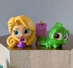 Rapunzel/Tangled Set of 6 Items Disney Doorables; Multiple Versions Of Pascal! D