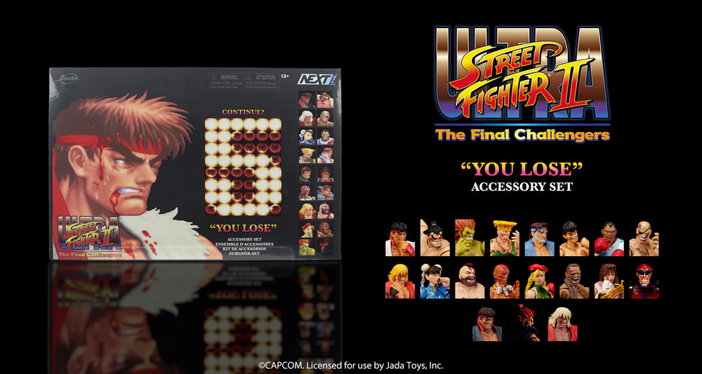 SDCC 2026 Jada Toys Ultra Street Fighter II You Lose Accessory Set Presale