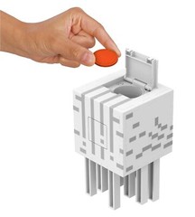 Minecraft Fireball Ghast Figure with 10 Discs for Kids Ages 6 and Up