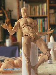 US Romankey X COWL 1:12 Flexible Man Jointed 6″ Male Action Figure Head Body
