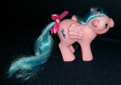 Rose: My Little Pony MLP Vintage Pegasus Baby Firefly #14 EXCELLENT glittery G1