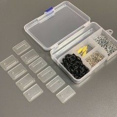 Gi Joe part Repair Box 100 T Hook 100 O-Rings 200 Screws & 10 Stand & 4 tool