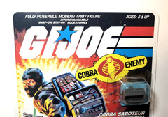 GI Joe Firefly 1983 v1 *RECARD ON REPRO CARD, NOT MOC!* Cobra Near Mint!