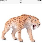 Mojo Smilodon, Sabre Tooth model figure toy Jurassic prehistoric figurine gift