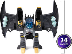 DC Comics, Metal Force Transforming Batwing, 2-in-1 Playset, Includes Batman and