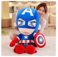 Comics Spider-Man Stuffed Toy Plush Doll Red PP Cotton Large-sized Birthday Gift