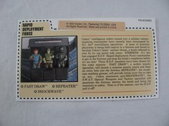 Hasbro Gi Joe Rapid Deployment Force Shockwave & Fast Draw w/ Weapons & Case VG