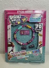 Set 6_STICKI ROLLS Sticki Bands Wearable &Shareable Sticker Bracelet Includes 70