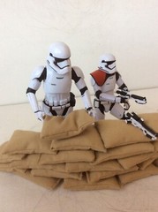 GI Joe Firebase Ryan 1/12 Custom 30 Khaki Sandbags Filled W/ Real Sand Mint New