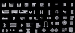 50xMiscellaneous Diorama Parts 3/ Greeblies for 3.75 IN FIGURE DIORAMA