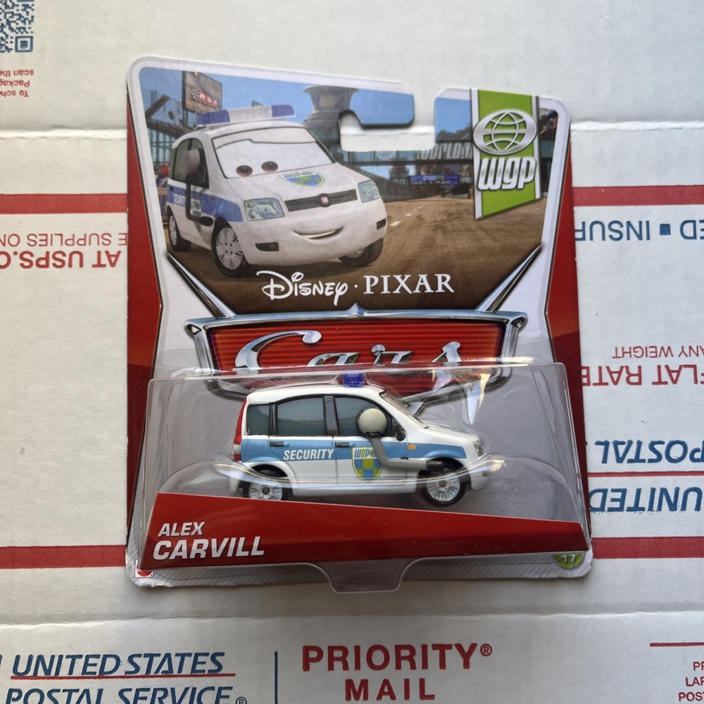 DISNEY PIXAR CARS WORLD GRAND PRIX ALEX CARVILL COLLECTOR NO. 17/17 NEW BOX-27