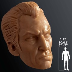 Dr. Phibes House Of Wax Vincent Price Custom Head Cast 1:12th scale