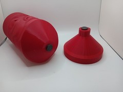Retro Master Control MCP statue / lamp 3D Printed for Tron vintage style display