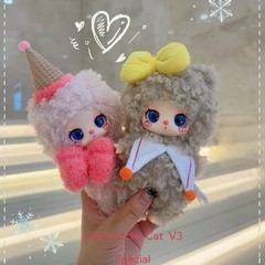 Liila Lucky Cat Series Plush Pedant Dolls Confirmed Blind Box Toys Figure Gift