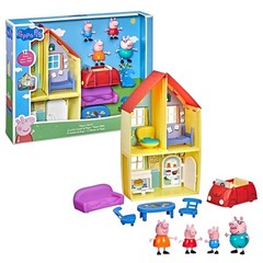 Peppa Pig Family Home Playset With 4 Figures and Car
