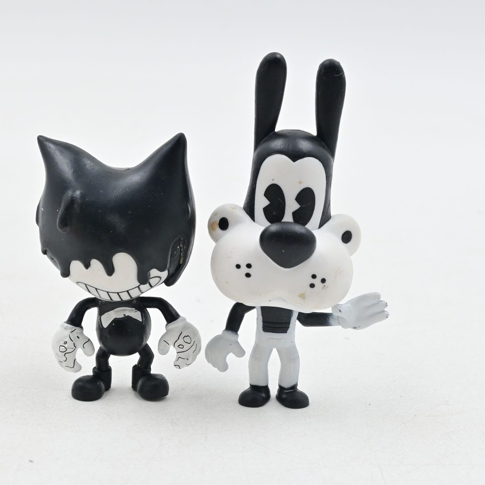 PhatMojo Bendy and the Ink Machine Ink Bendy & Boris the Wolf Figures Lot of 2