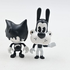 PhatMojo Bendy and the Ink Machine Ink Bendy & Boris the Wolf Figures Lot of 2