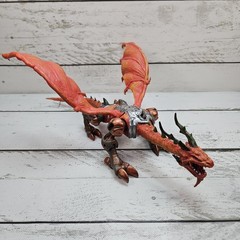 Mega Bloks Dragons Metal Ages Odaku Armory Slann Dragon 12″ Long Figure Read